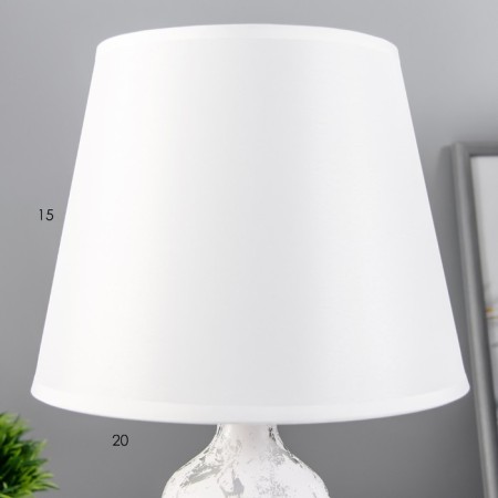 Pani table lamp E14 40W silver 20x20x32cm Risalux-4