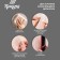 Bilateral self -adhesive tundra holders, D = 15.25 mm, transparent, 16 pcs.