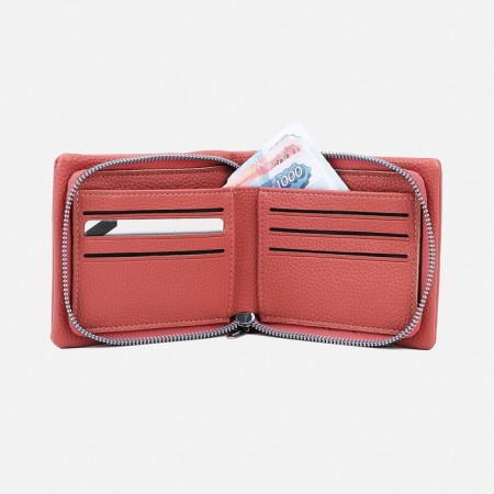 Women's wallet with lightning, pink color-2