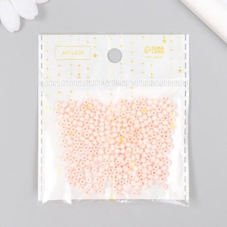 Glass beads 8/0 "Marshmallo. Matte. Bodily" 10 g-3