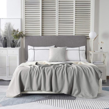 Amanda cover, size 220x240 cm, gray color