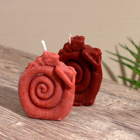 Candle "Mermaid" 6.5x4x8 cm, soy wax mix-4