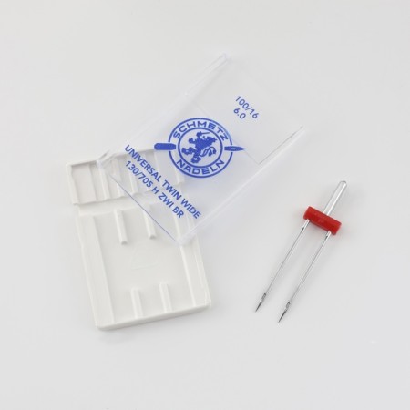 Needle for household sewing machines, double, universal, No. 100/6-1