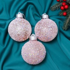 Set of balls plastic D-8 cm, 3 pcs 
