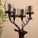 Summary for 4 candles "deer" aluminum 26x13x30 cm
