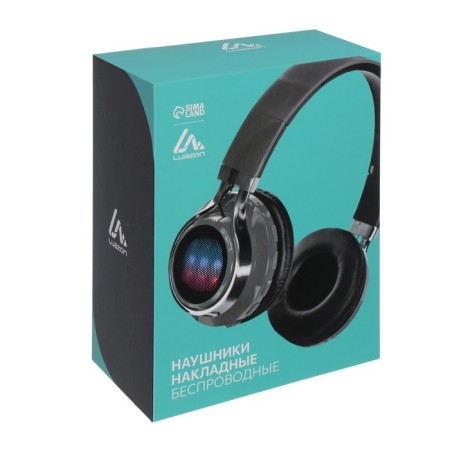 Luazon RX-1 headphones, wireless, invoices, BT 4.2, 250 mAh, LED, FM, Microsd, Reds-10