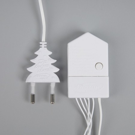 Garland "thread" 20 m, IP20, white thread, 200 LED, glow blue, 8 modes, 220 V-3