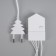 Garland "thread" 20 m, IP20, white thread, 200 LED, glow blue, 8 modes, 220 V