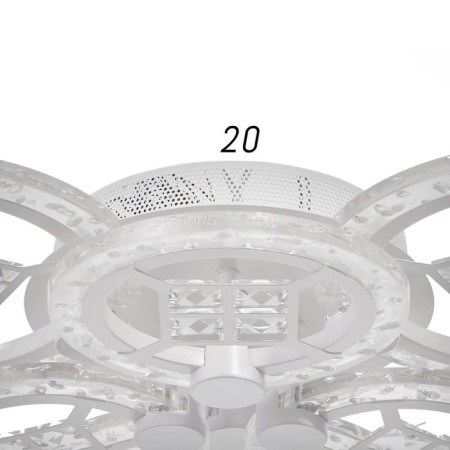 Causteen with PDU 1529/6wt LED 120W 3000-6000k Dimmer white 60x60x10 cm Bayerlux-6