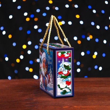 Giving Box "Santa Claus and Snow Maiden" 20.4 x 7.6 x 17.5 cm-2