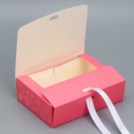 Gift folding box, packaging, “best teacher”, 16.5 x 12.5 x 5 cm-4