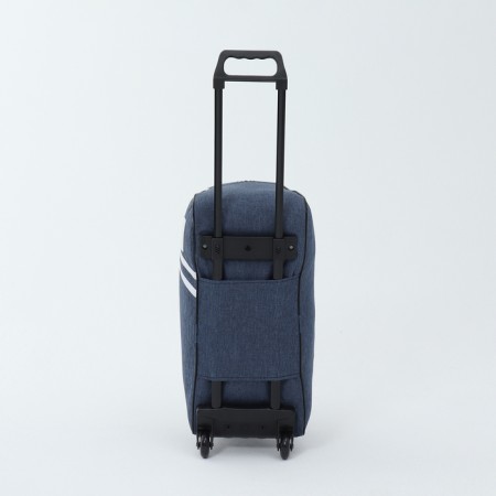 Road bag on wheels, external pocket, blue color-2