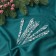 Jewelry decoration "Figure icicle" (set 6 pcs) 12.5x1 cm, transparent