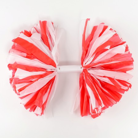 Pompom 1pc, white color+ red-2