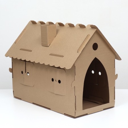 House designer for cats, 59 x 30 x 47 cm, craft