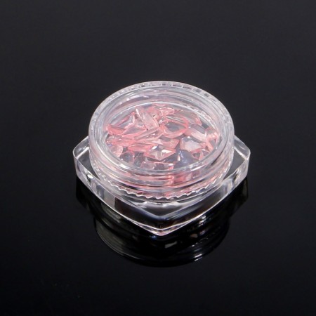 Decorative elements for decor, voluminous, translucent/pale pink color-3