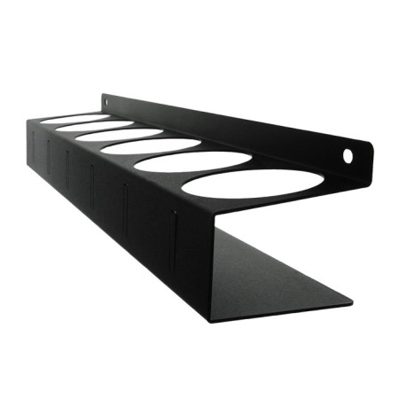 Ban holder, wall -mounted, with hooks, black-4