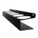 Ban holder, wall -mounted, with hooks, black