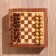 Board game 2V1 (chess + backgammon) 15.5x15x5 cm, tree shisham