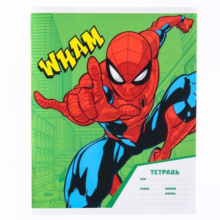 A notebook in a cage 18 sheets, 4 types of mix, cover coated paper, spider-man-3