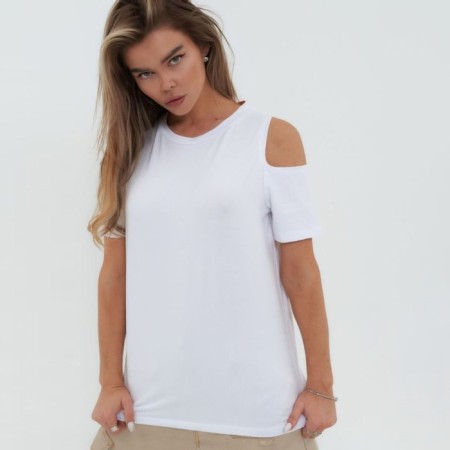 T -shirt female, white color, size 42 (s)