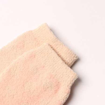 Women's terry socks "Alpaka", peach color, size 36-40-1