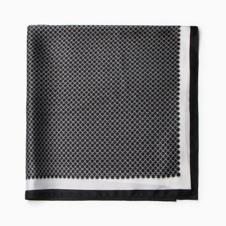Women's scarf minku 70*70 cm, black-2