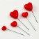 Set for decorating "hearts", red color