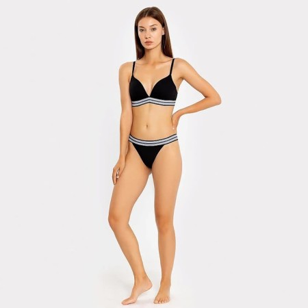 Women's bra, black color, size 75V-1