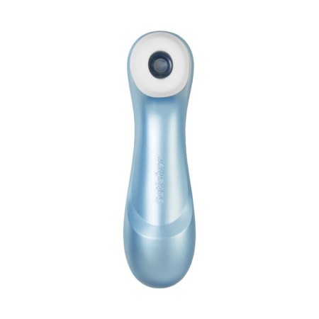Vacuum-wave contactless stimulator of the Satiffyer Pro 2, 15 cm, silicone, silver color, blue-1