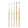 Set of brushes "Pony", 5 pieces, Brauberg (round, No. 1, 2, 3, 4, 5), blister