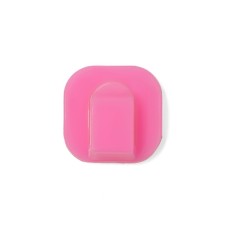 The holder is self -adhesive for wires and garlands of the tundra Krep, 15x15x10 mm, pink, 9 pcs.
