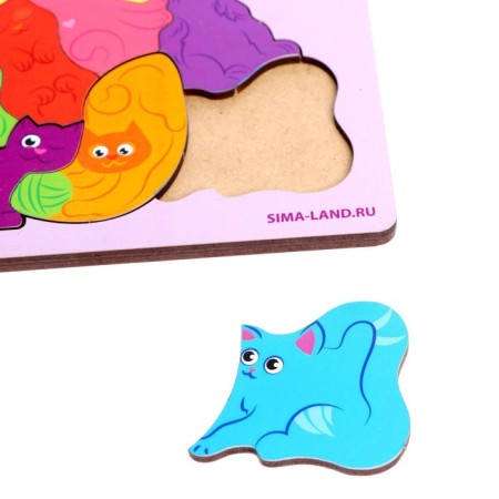 Puzzle "Find a fragment", kittens-3