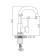 Accoona A9687F shell mixer, single -leaf, pour length 139 mm, black
