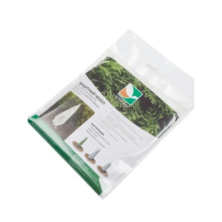 Case for plants, cones on ties, h = 80 cm, spanbond with a UV stabilizer, white, set (2 pcs.)-1