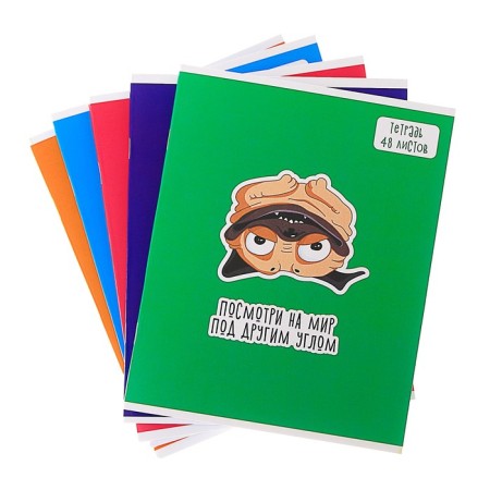 Notebook of 48 sheets in Calligrata MOPS, covered cardboard, OFSET block, mix-2
