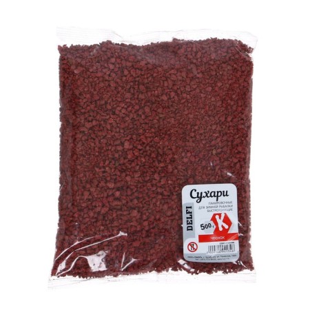 Curre delfi panic, for winter fishing, speedy, red, garlic, 500 g