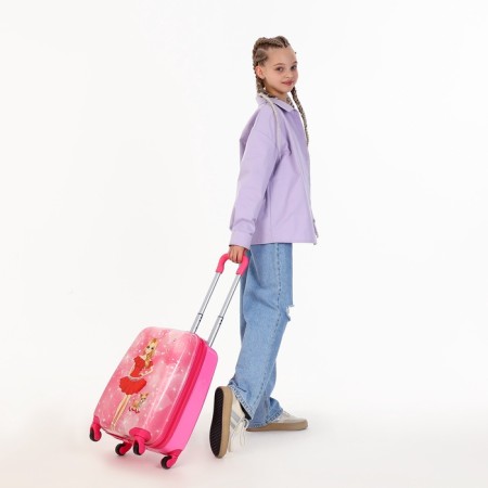 Support Children's 18 ", Lightning Department, 4 wheels, pink color-9