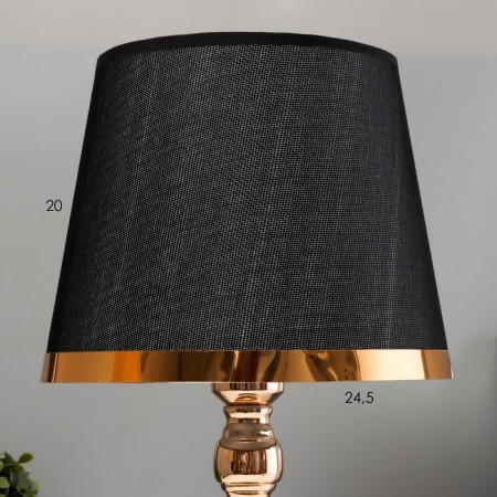 Daile table lamp E27 40W black and gold 25x25x44 cm-2