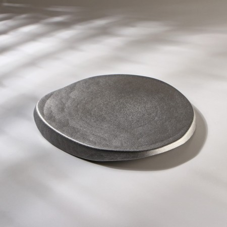 Dish with a side Trend, D = 21 cm, color gray color-2
