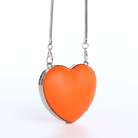 Female bag on a magnet, orange color-4