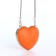 Female bag on a magnet, orange color