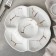 Porcelain Mengoritsa 5 cells "Marble", 22.8 × 2.2 cm, white color