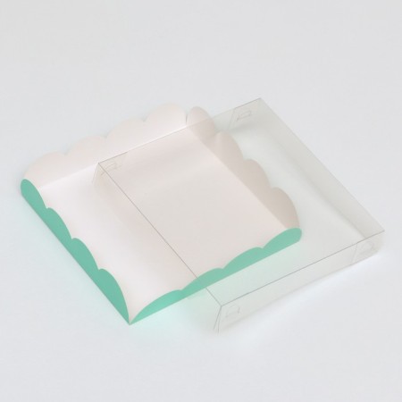 Box for cookies, mint, 15 x 15 x 3 cm-3