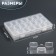 Organizer for decor, 7 blocks, 3 cells, 10.5 × 17 × 2.5 cm, the color is transparent