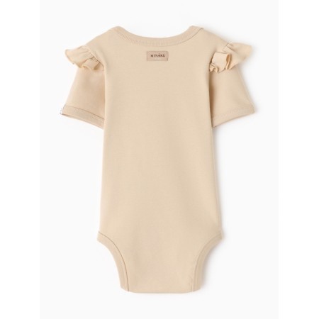 Body Children with ruffles Minaku "Nature", beige color, height 62-68 cm-15