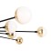Freya FR5242CL-16B Celebrity, 838x838x103 mm ceiling lamp, G4, 16x3W, black color
