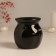 Aroma lamp ceramics "I love myself" black 7.2x7.2x7.8 cm