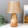 Table lamp "Florinda" 1x40W E14 Gold-light wood 22x22x37 cm Risalux