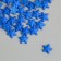 Decor for creativity plastic "Stars" neon blue set 50 pcs 1.4x1.4 cm